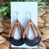 گوشواره چوبی طرح اشک مدل TH_81513