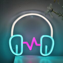 تابلو نئون طرح هدفون موزیک مدل TH_92814