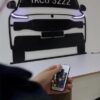 تابلو ماشین ریرا با چراغ نئونی مدل TH_28786