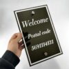 پلاک Welcome همراه کد پستی مدل TH_52909