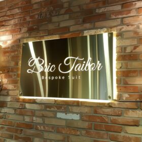 تابلو لوگو بک لایت طلایی مدل TH_53400