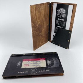 منوی نوستالژیک کافه طرح VHS مدل TH_66954