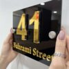 پلاک شماره ساختمان حروف برجسته مدل TH_73120
