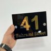 پلاک شماره ساختمان حروف برجسته مدل TH_73120