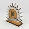 استند کیوآرکد چوبی طرح خورشید مدل TH_85632