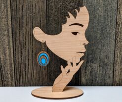 استند چوبی آویز گوشواره مدل TH_29535