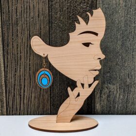 استند چوبی آویز گوشواره مدل TH_29535