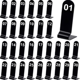 استند شماره میز شماره‌گذار میز با طراحی ساده مدل TH_29715