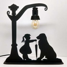 چراغ رومیزی چوبی طرح کودک مدل TH_46044