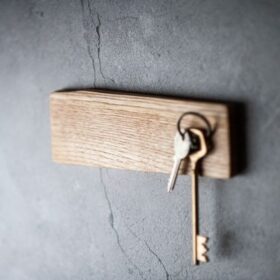 جاکلیدی دیواری چوبی مینیمال مدل TH_74636