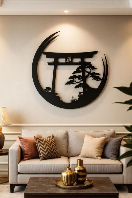 تابلو دیواری چوبی طرح طبیعت مدل TH_25562