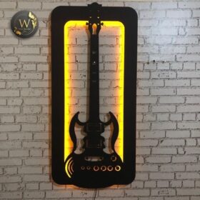 تابلو دیواری نوردار طرح گیتار مدل TH_43912