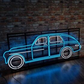 تابلو نئون طرح ماشین مدل TH_31814