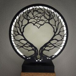 تابلو نوردار رومیزی طرح درخت مدل TH_77812