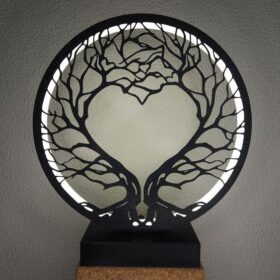 تابلو نوردار رومیزی طرح درخت مدل TH_77812