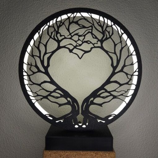 تابلو نوردار رومیزی طرح درخت مدل TH_77812