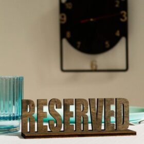 تابلو رزرو چوبی مدرن مدل TH_38099