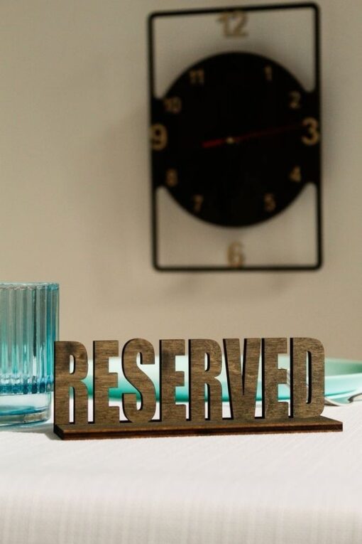 تابلو رزرو چوبی مدرن مدل TH_38099