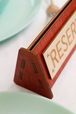 تابلو رزرو رومیزی رستوران مدل TH_42701