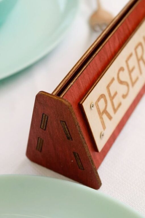 تابلو رزرو رومیزی رستوران مدل TH_42701